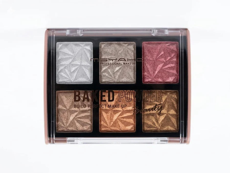 MSYAHO Build Perfect Makeup | 6‑Color Baked Powder Palette