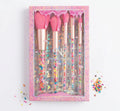 Color Candy Series 5‑Piece Makeup Brush Set | Vibrant Essentials
