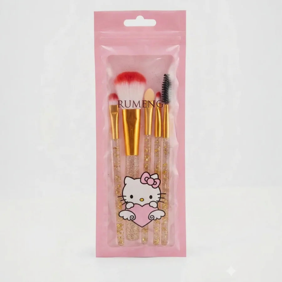 Hello Kitty 5‑Piece Makeup Brush Set | Cute & Functional Essentials