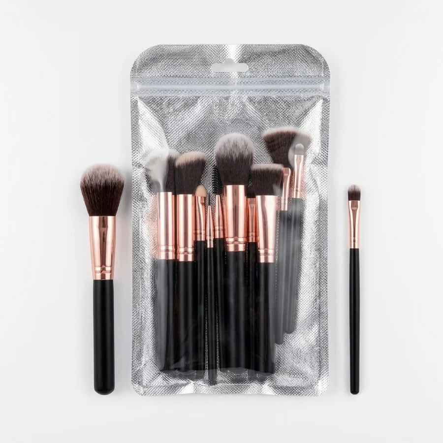 10‑Piece Professional Makeup Brush Set | Multi‑Function Essentials