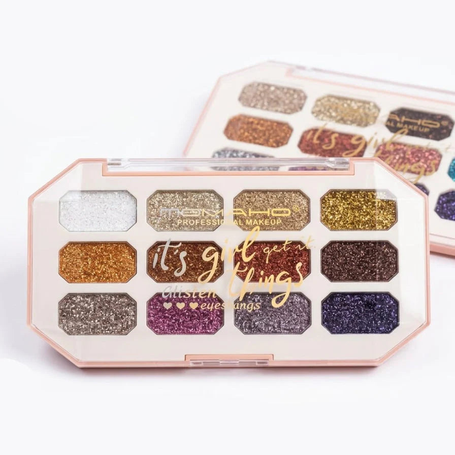 MSYAHO Glitter Eyeshadow Palette | Sparkle & Shine YH475