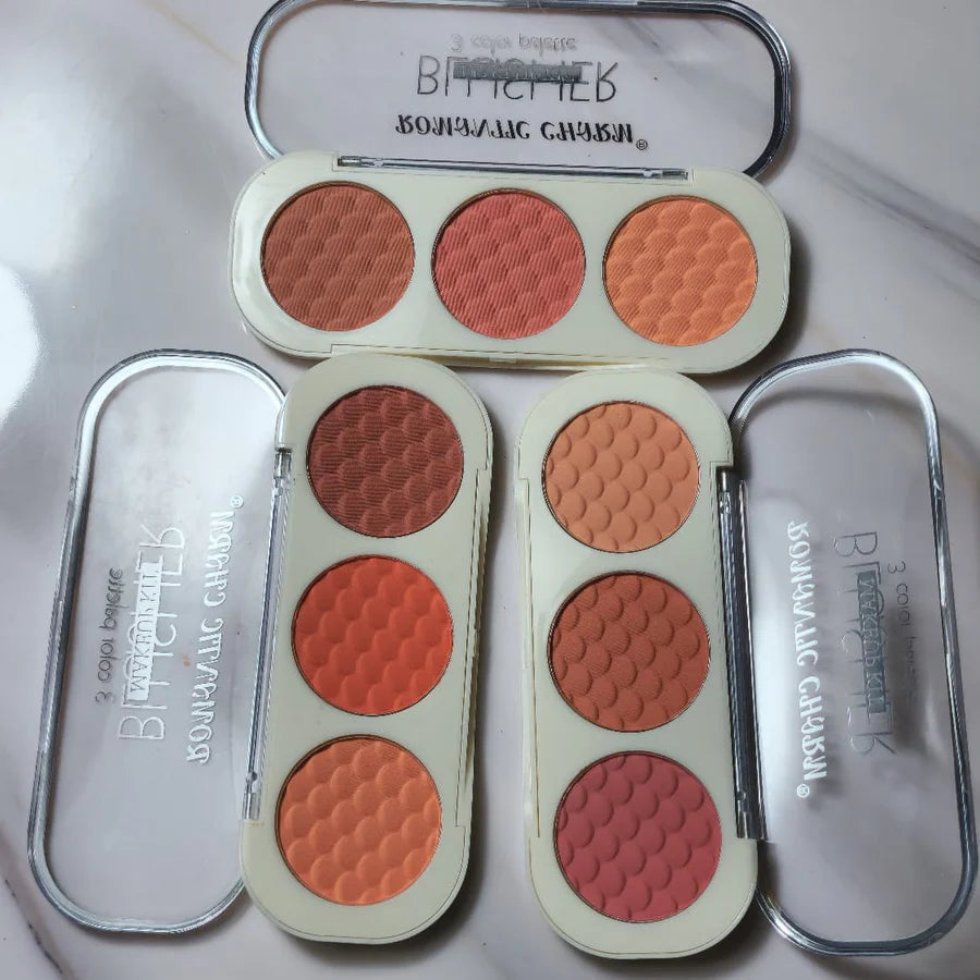 Romantic Charm Blusher Kit | 3‑Color Radiant Palette
