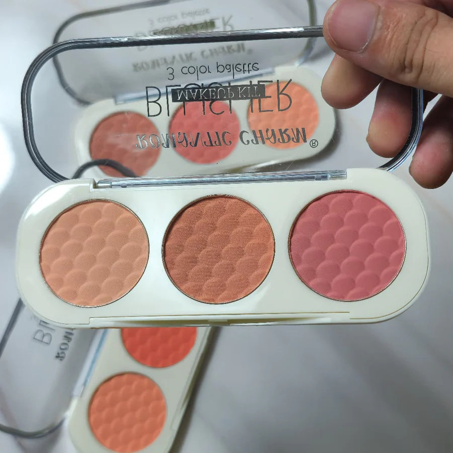 **Romantic Charm 3-Color Radiant Blusher Kit**