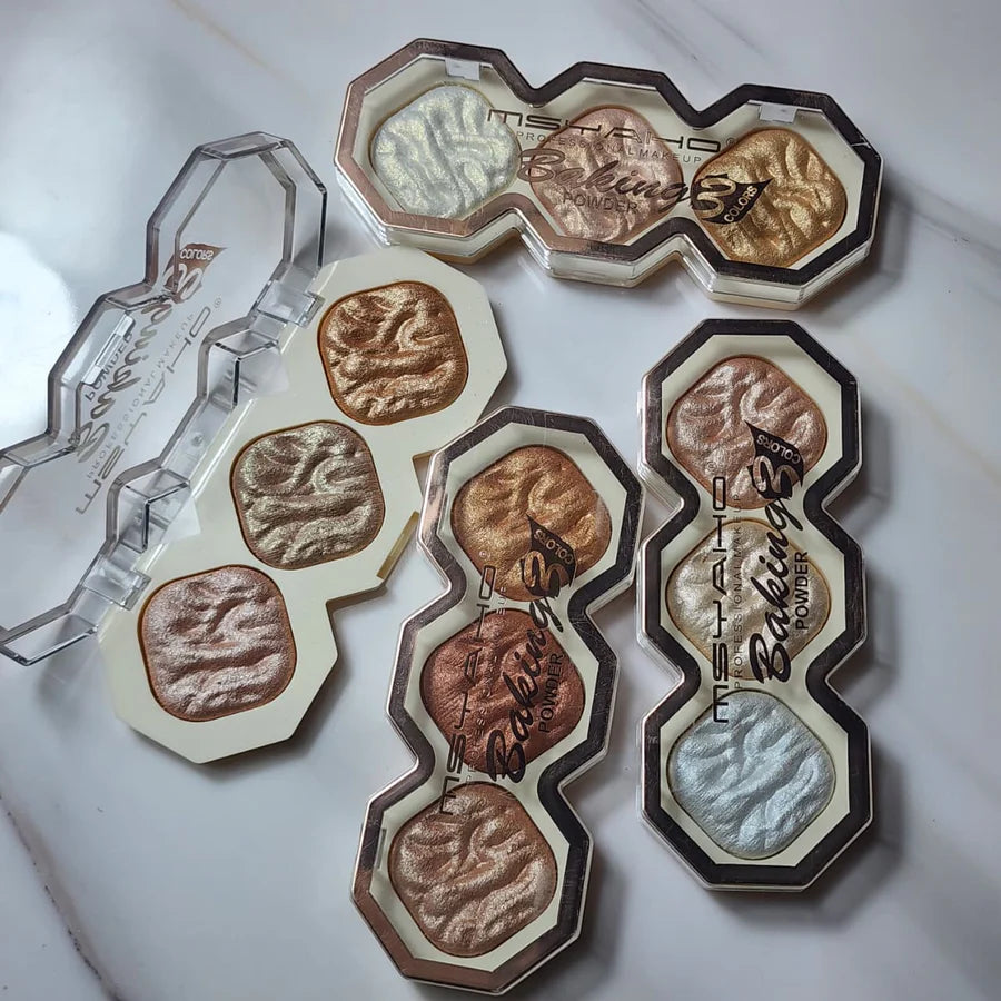 **MSYAHO YH6213 3-Color Radiant Baking Powder Compact**