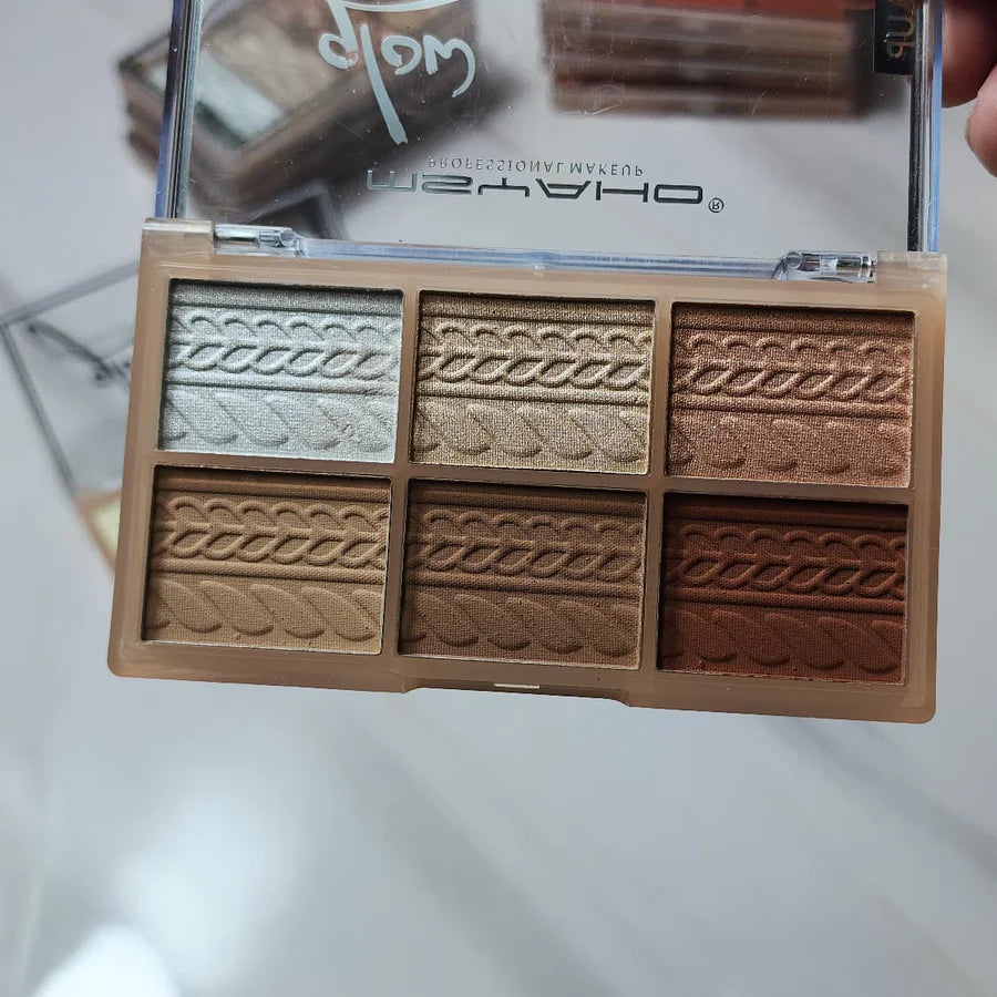 MSYAHO Glow Delicate YH3183 | 6‑Shade Skin‑Melting Palette