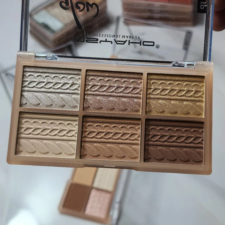 **MSYAHO YH3183 Glow Delicate 6-Shade Makeup Palette**
