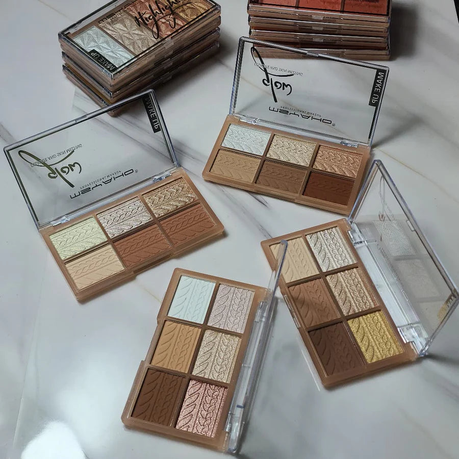**MSYAHO YH3183 Glow Delicate 6-Shade Makeup Palette**