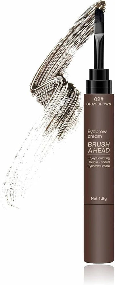 Maliao Double-Ended Eyebrow Cream with Brush 1.8g | Long Lasting