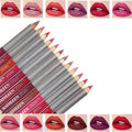 KATHLEEN Pack Of 12 Jumbo Nude And Red Lipstick Pencils
