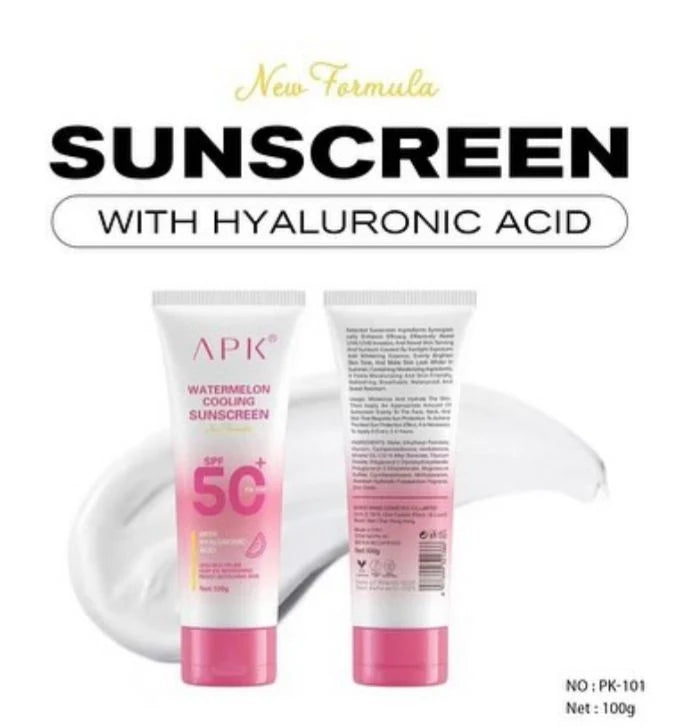 **APK Watermelon Cooling Sunscreen SPF50+**
