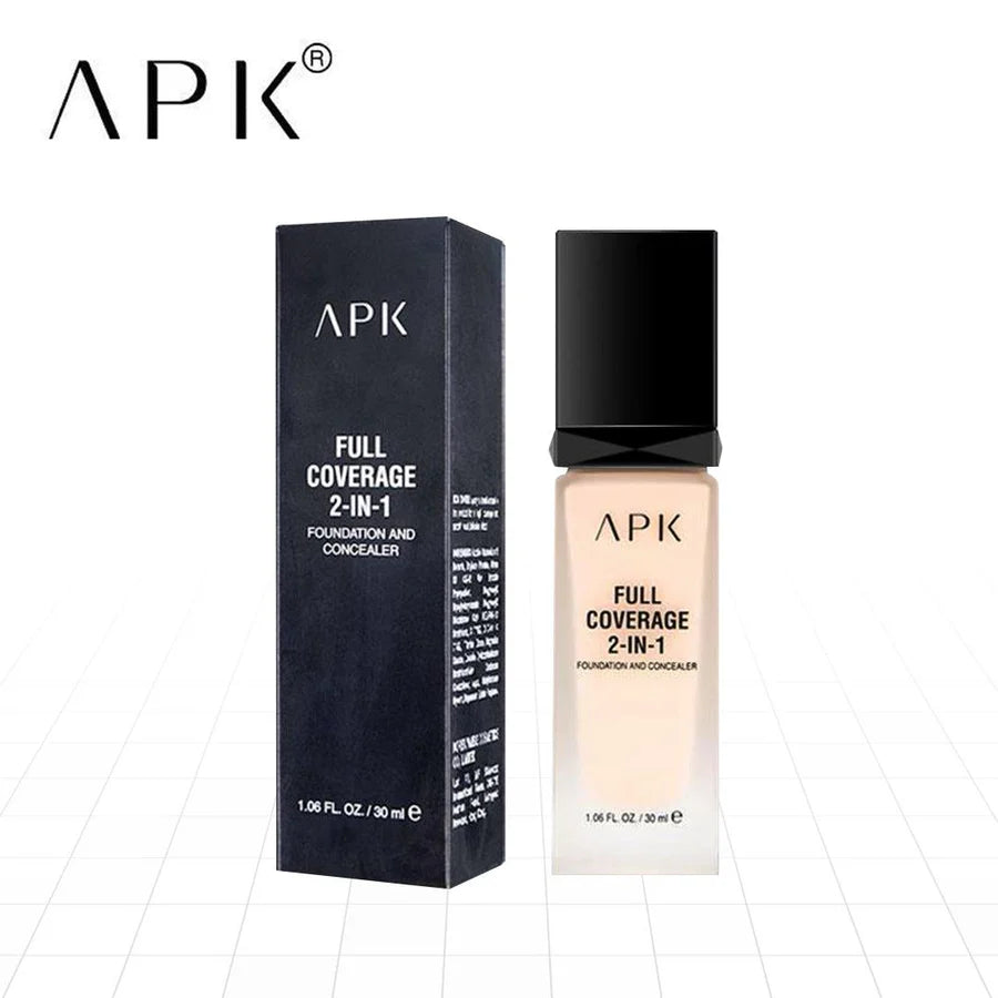 APK Full Coverage 2 in 1 Foundation & Concealer - Flawless, All-Day Coverage |