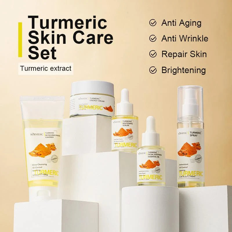 **KORMESIC Turmeric Anti-Aging Skincare Set (5PCS)**