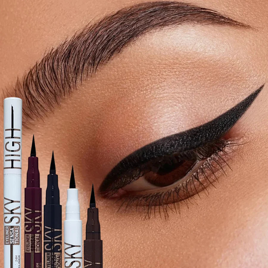 1 Pc Hold Morning Sky High Black Ultra Lasting WaterProof Sky High Eyeliner HE137