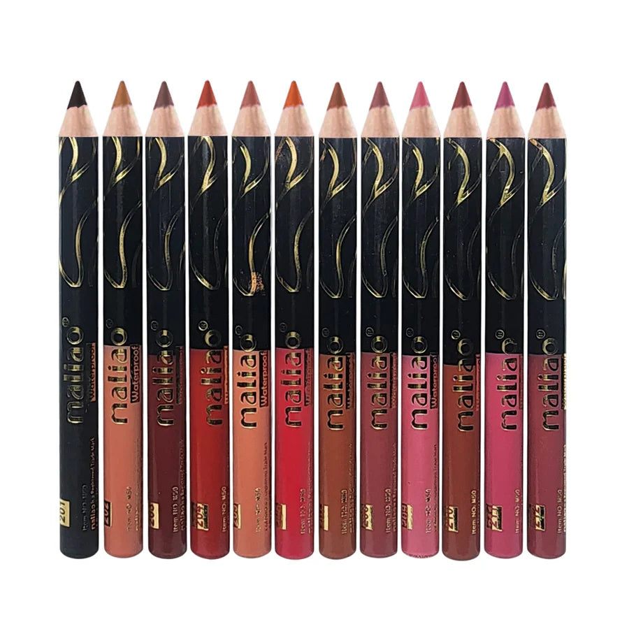 Maliao Matte Lipstick Lip Liner Lip Pencil 12pcs