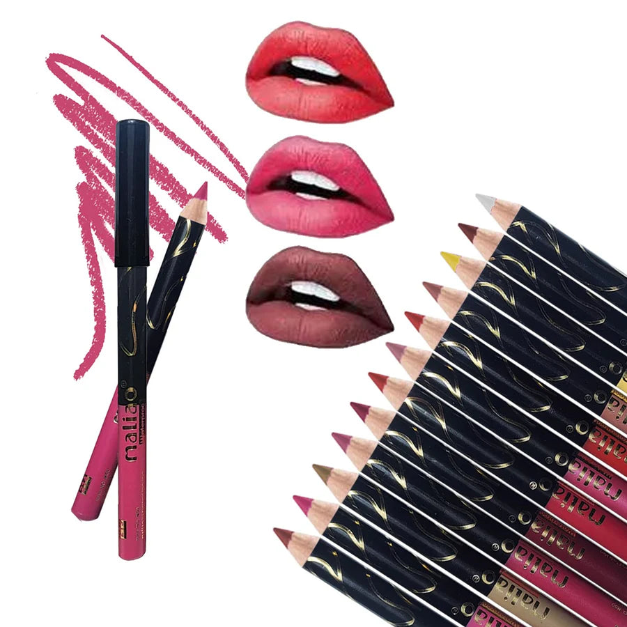 Maliao Matte Lipstick Lip Liner Lip Pencil 12pcs