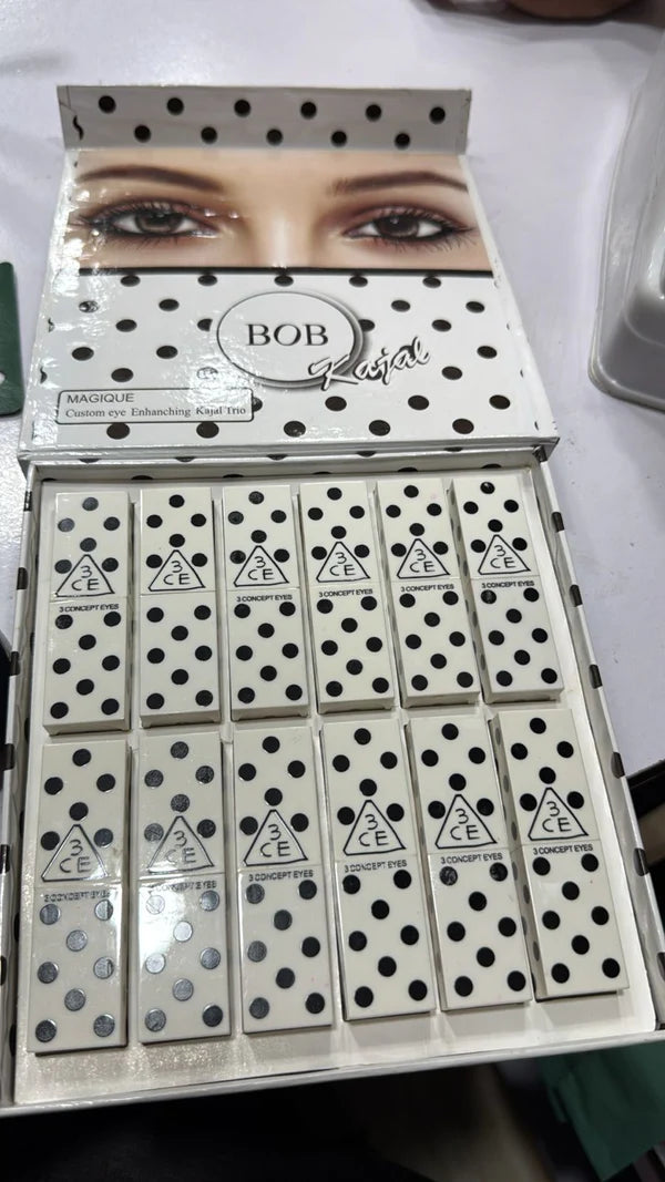 BOB Pack of 02 Eye Enhancing Black White Kajal