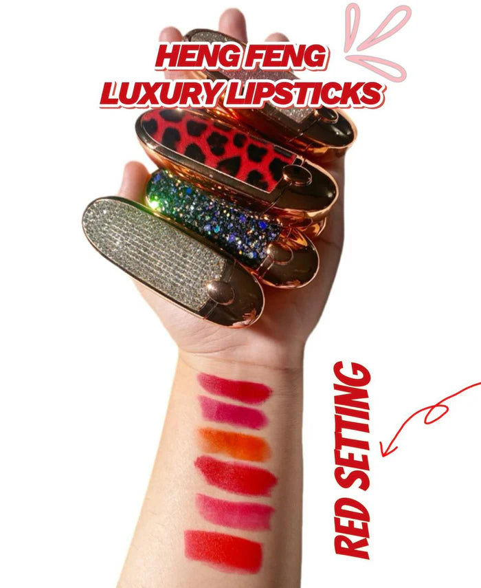 Hengfeng New Cute Diamond Radiance Matte Luxury Mirror Lipstick