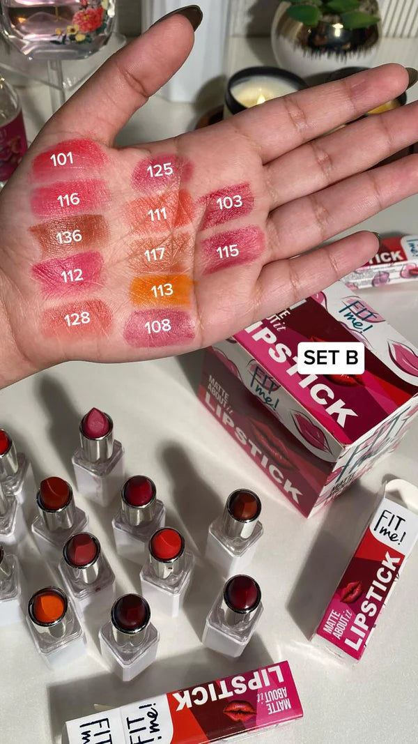 FIT Me 12pcs Matte Liptsick Set