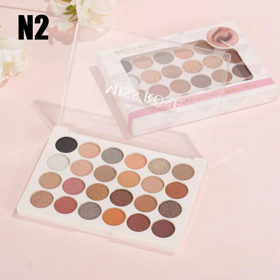 Miss Rose Premium 24-Color Matte & Shimmer Eyeshadow Palette
