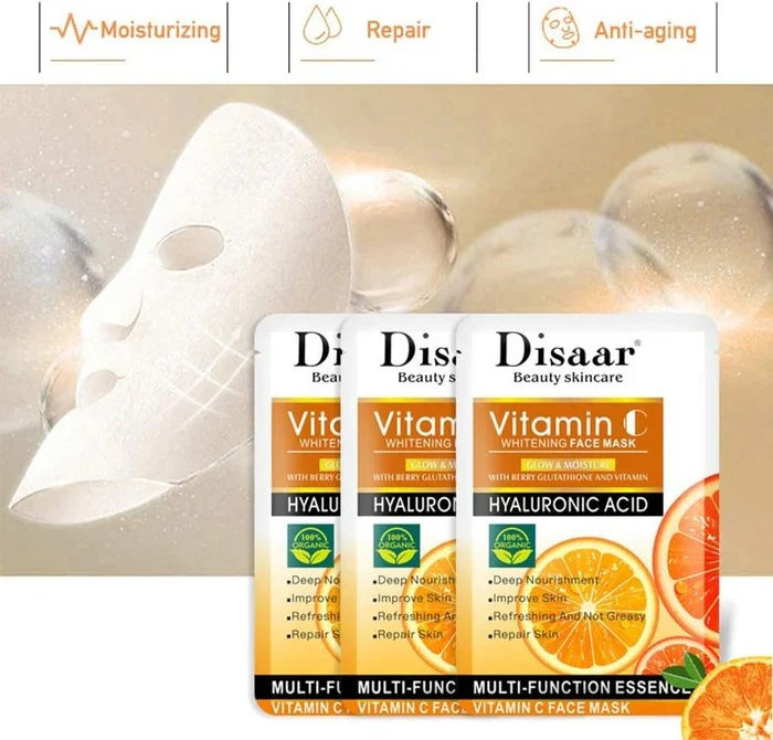 Disaar vitamin c whitening face mask 10 pcs pack price