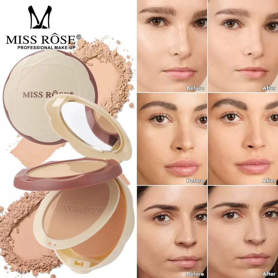 Miss Rose Oil Control Flawless setting compact powder