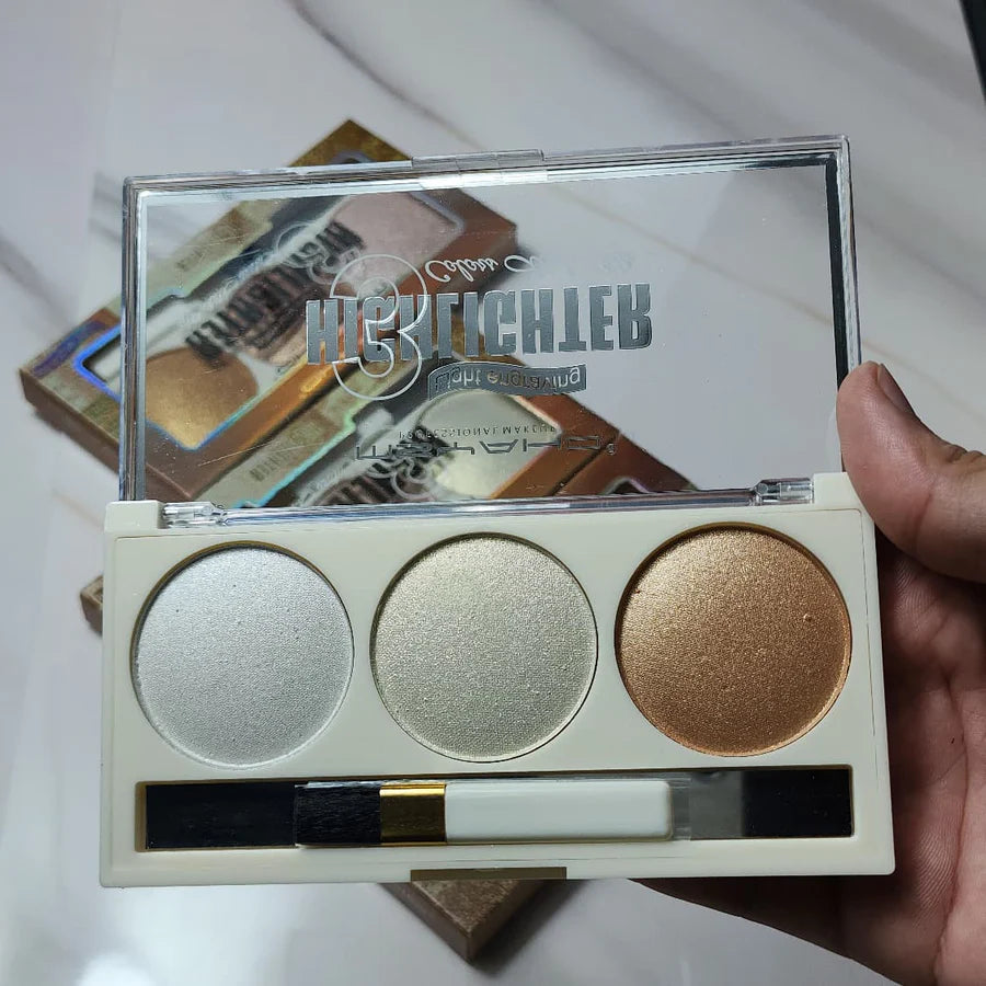 MSYAHO Professional Blusher Palette | YH546A , 3 Radiant Colors