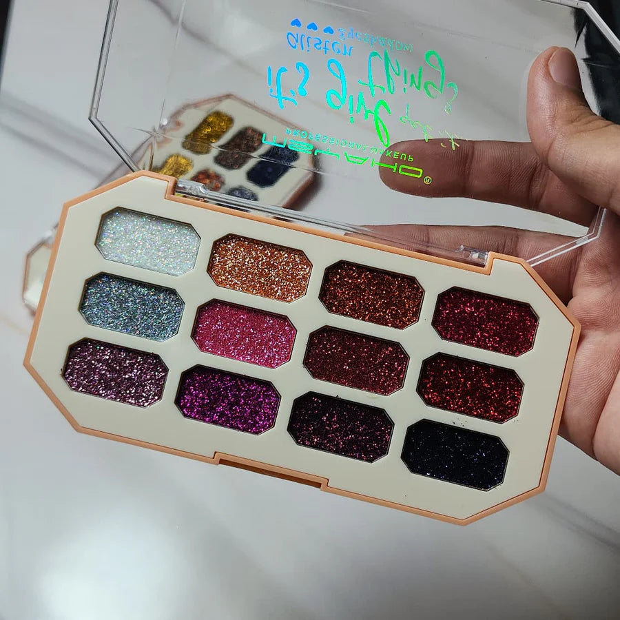 MSYAHO Glitter Eyeshadow Palette | Sparkle & Shine YH475