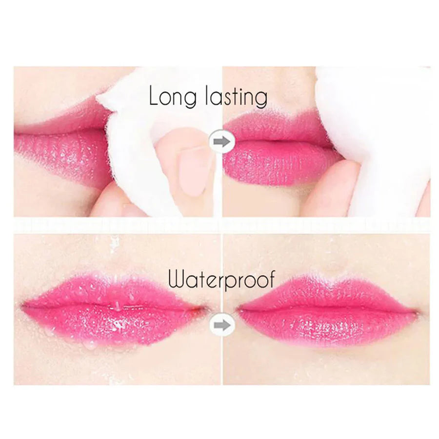 Transparent Flower Jelly Lipstick Temperature Change Color Long Lasting Waterproof