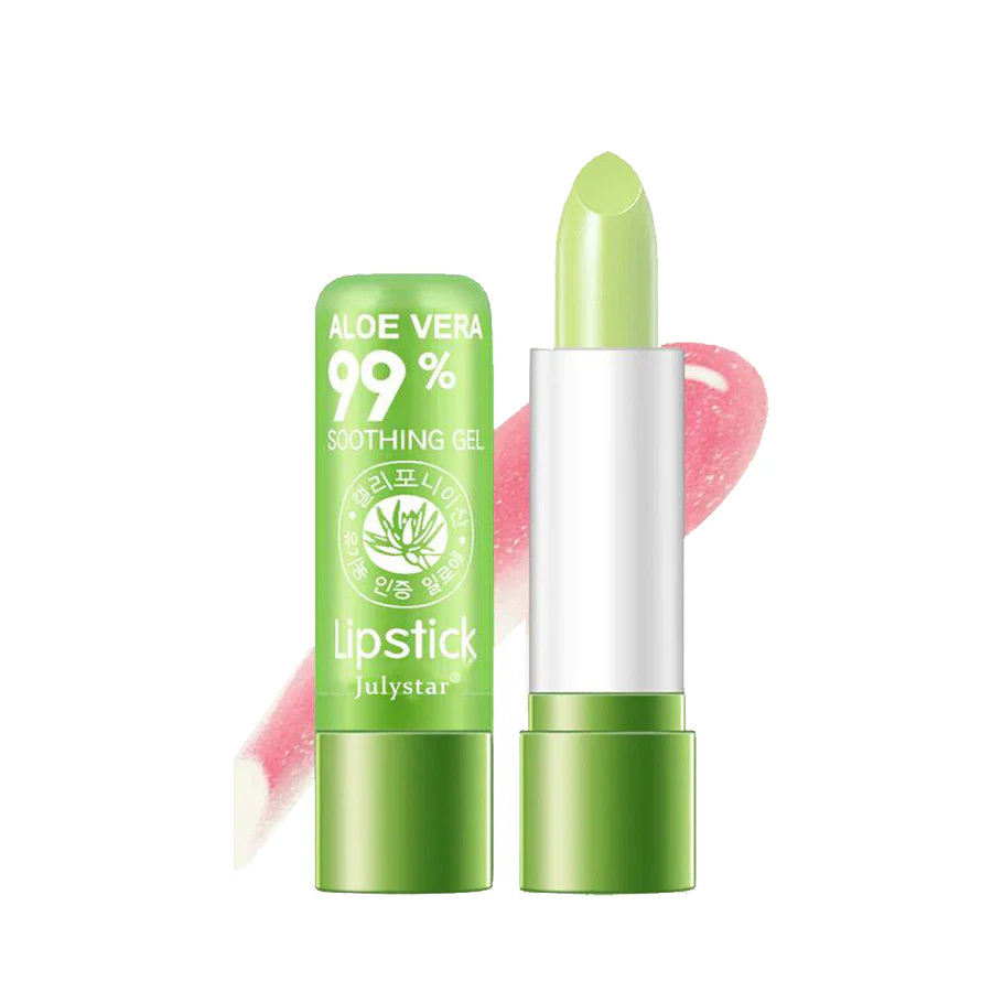 **JulyStar Aloe Vera Moisturizing Lip Balm & Lipstick 3.4g**