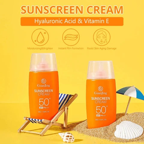 **GUANJING SPF50+ Anti-Aging Sunscreen Cream 50g**