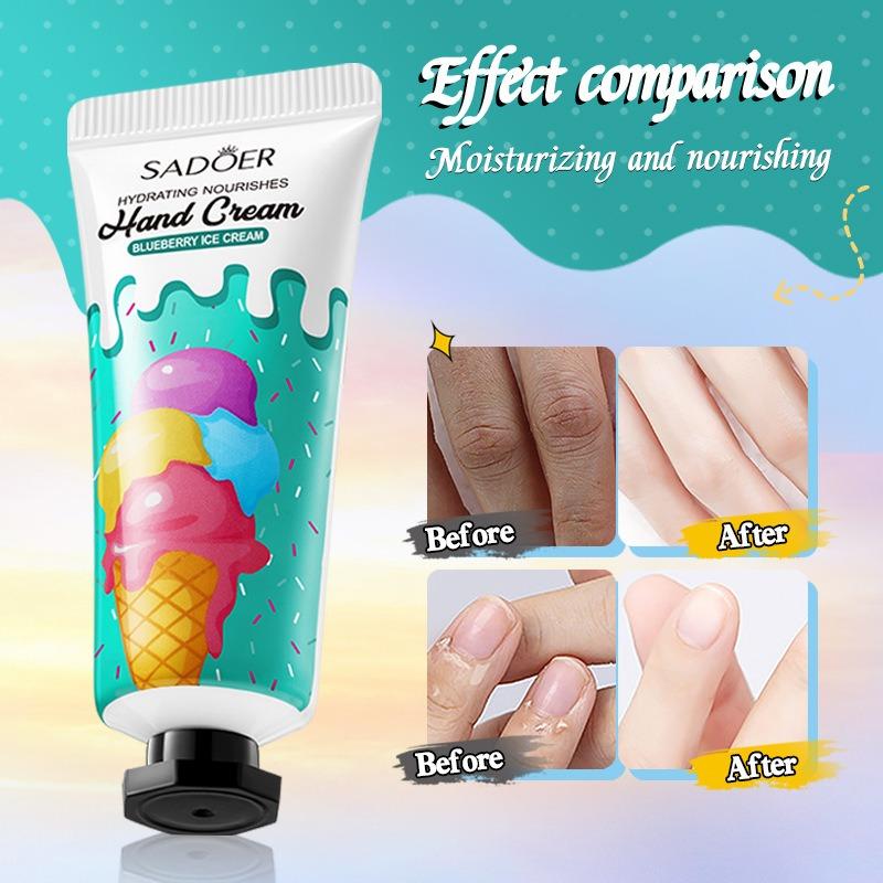 **SADOER Ice Cream Hydrating Hand Cream Set (5 × 20g)**