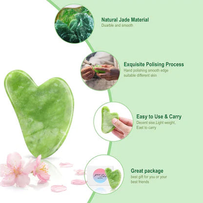 **Natural Gua Sha Facial Massage Stone**