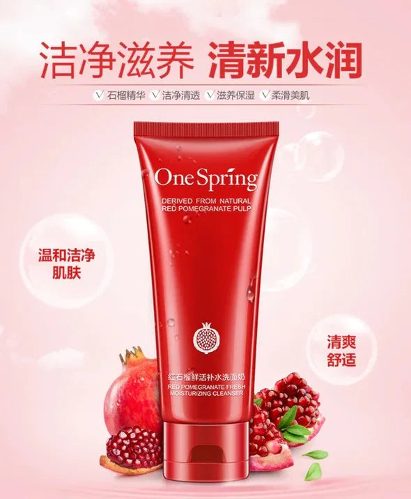 **ONE SPRING Red Pomegranate Facial Cleanser 100g YZC4310**