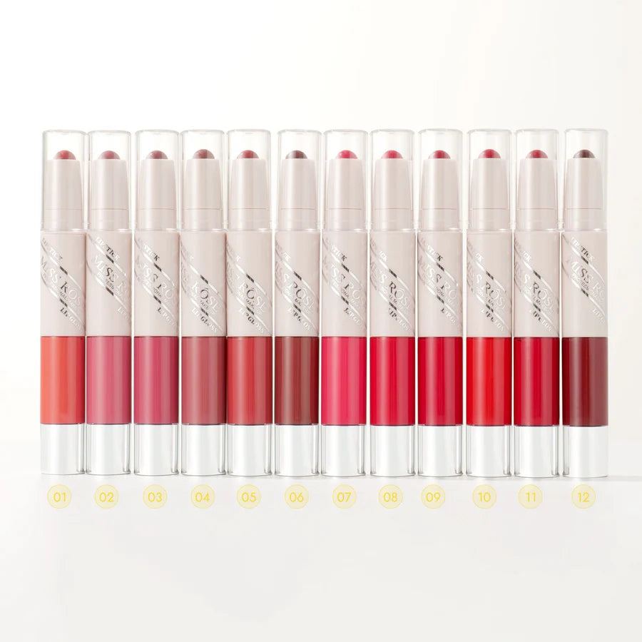 Miss Rose Pack of 03 2 in 1 Lipstick & Lip Gloss