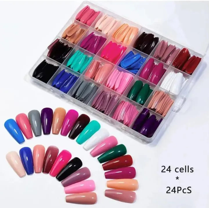**Miss Beauty 576/288PCS Artificial Nail Tips Box**