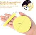 12pcs/6pcs Soft Cleansing Sponge Puff Compressed Travel Makeup Washing Stick Maquiagem Cosmetic Puff Skin Cleanser Puffs Foundation Sponge Blender Blending Facial Makeup Sponge Cosmetic Puff Beauty Powder Puff Make Up Sponge MAGIC STICK