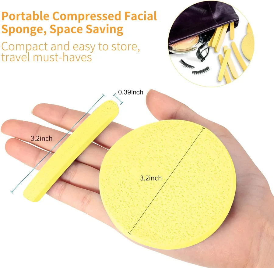 12pcs/6pcs Soft Cleansing Sponge Puff Compressed Travel Makeup Washing Stick Maquiagem Cosmetic Puff Skin Cleanser Puffs Foundation Sponge Blender Blending Facial Makeup Sponge Cosmetic Puff Beauty Powder Puff Make Up Sponge MAGIC STICK