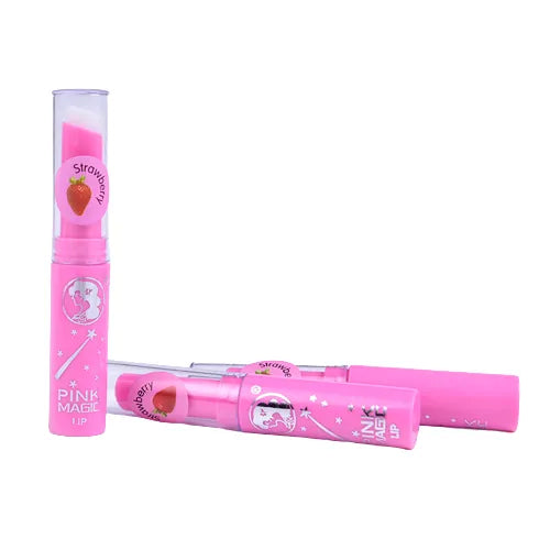 **3PCS Pink Magic Strawberry Lip Balm Set**
