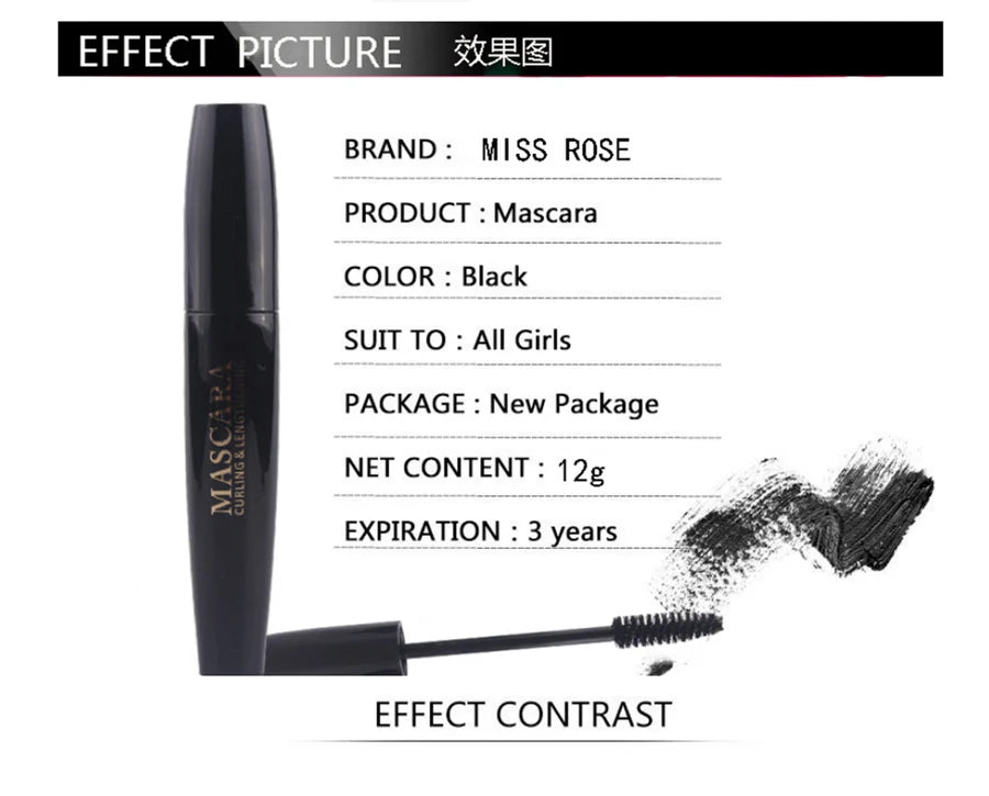 **Miss Rose Big Eye Volumizing Curl Mascara**