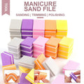 Double Sided Mini Nail File block Colorful Nail Polish Slip Buffer Strips