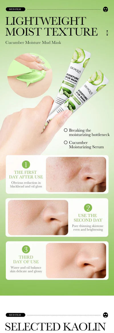 **BIOAQUA Cucumber Mud Face Mask Set (10PCS)**