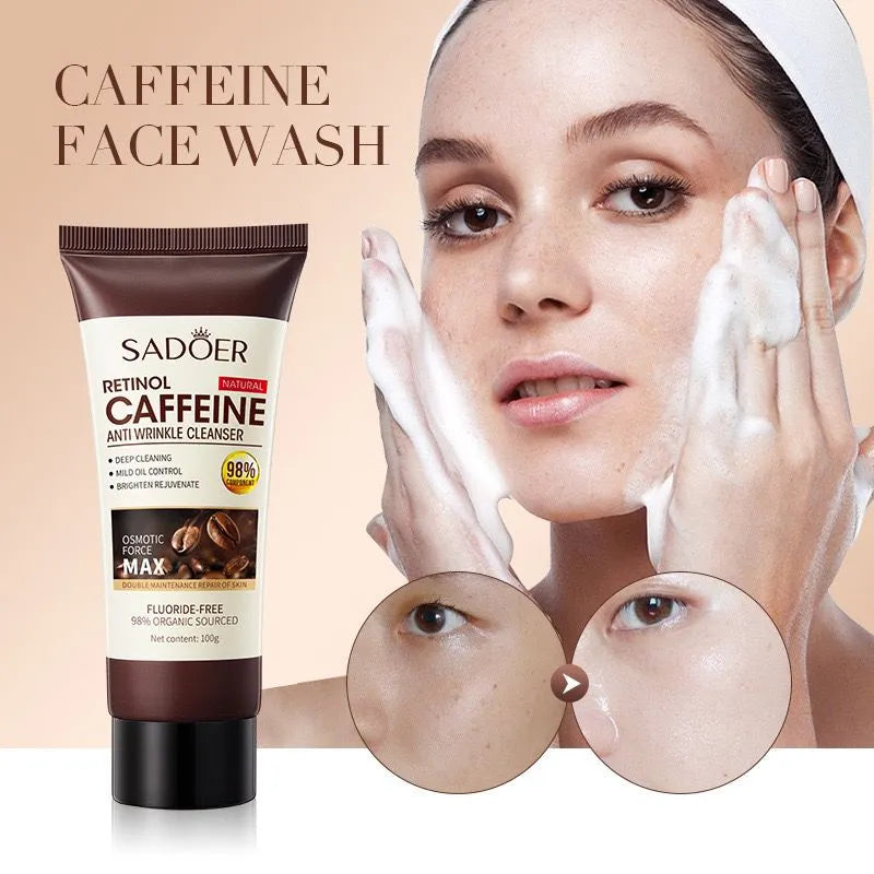 **SADOER Caffeine Anti-Wrinkle Deep Cleansing Face Wash 100g**
