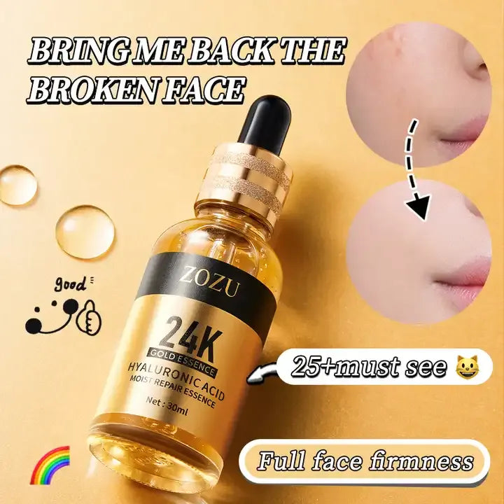 **ZOZU 24K Gold Hyaluronic Repair Essence 30ml**