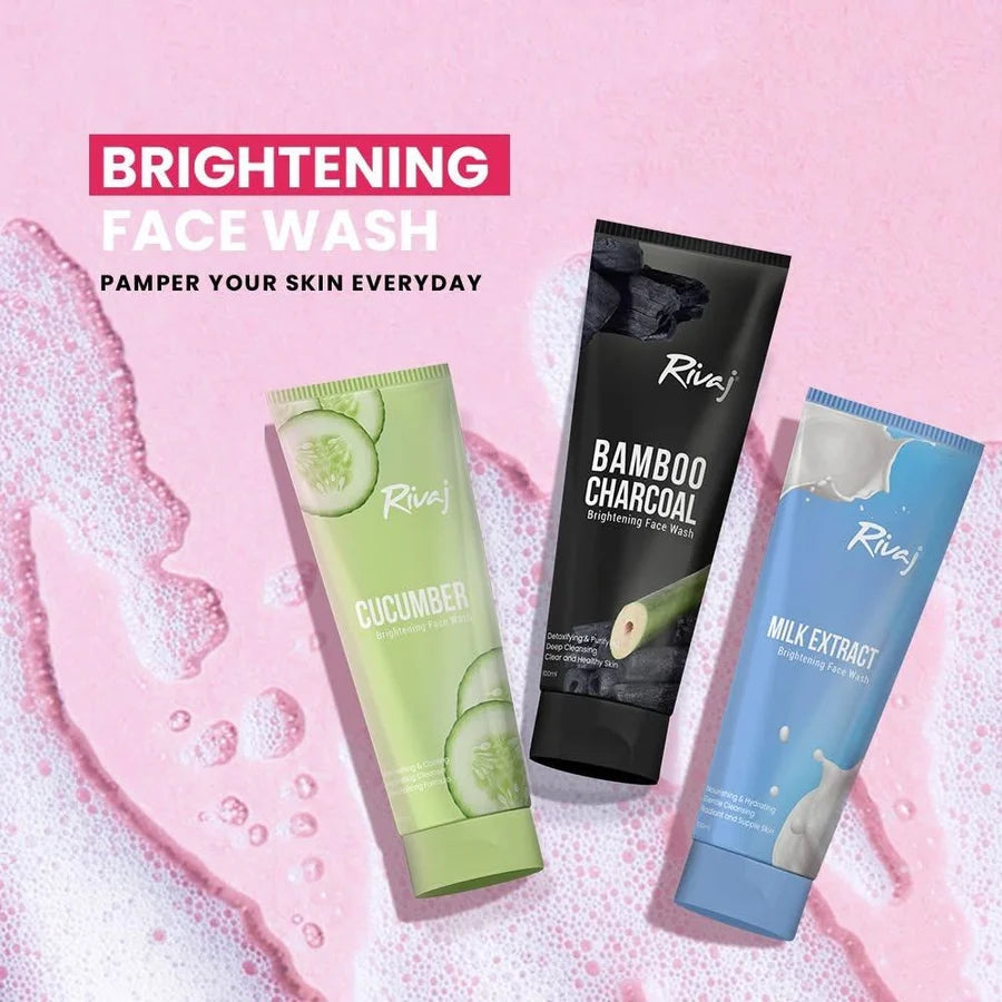 Rivaj UK Cucumber Extract Whitening Face Wash