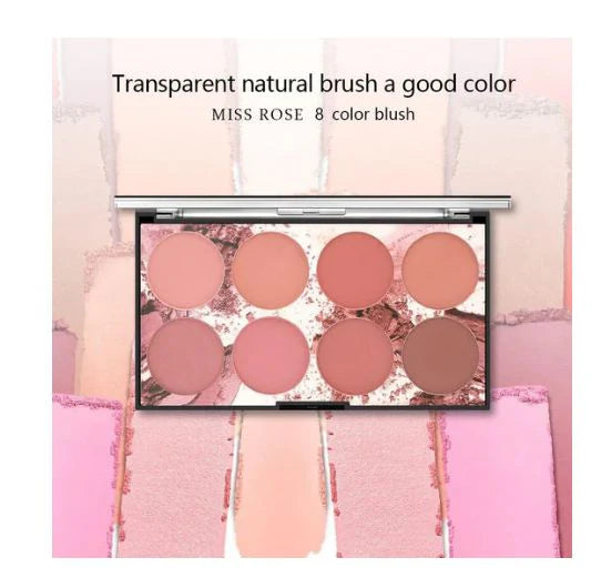 **MISS ROSE 8 Color Blush Kit 28g**