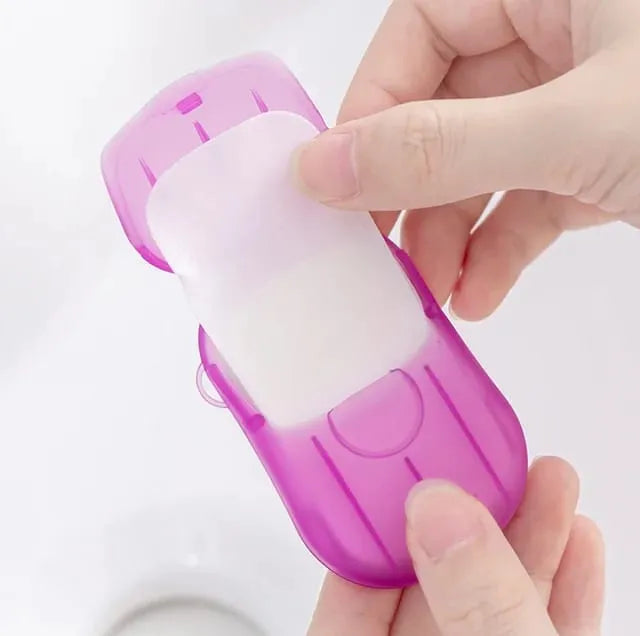**Mini Portable Travel Soap Paper Sheets**