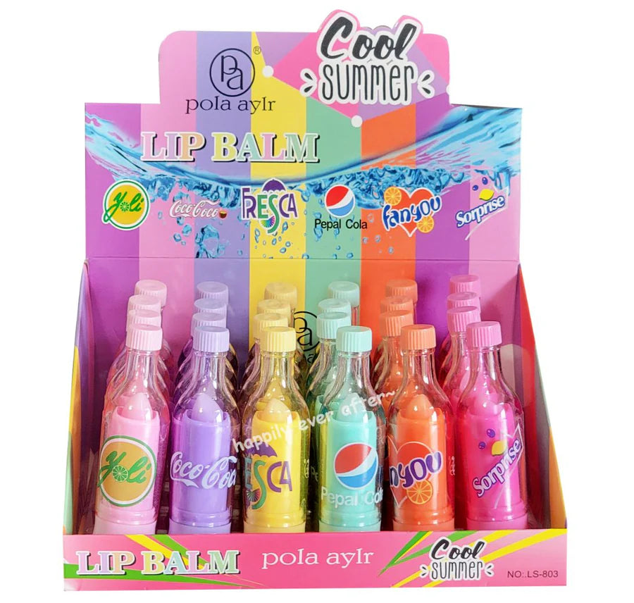 **3PCS Coca Cola Lip Balm & Clear Lip Primer Set**