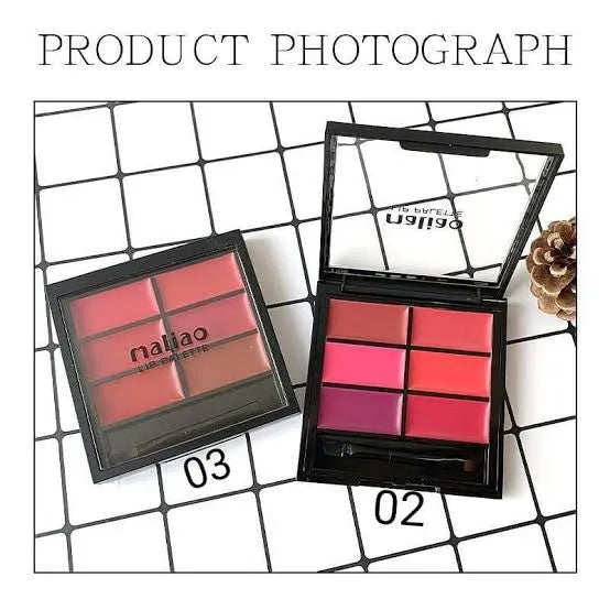 **Maliao 6 Color Lip Palette 9g M180**