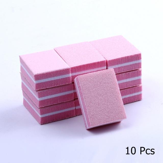 Double Sided Mini Nail File block Colorful Nail Polish Slip Buffer Strips