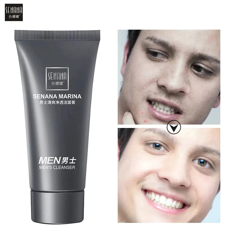 **SENANA MARINA Men's Oil Control Facial Cleanser 60g**